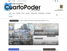 Tablet Screenshot of cuartopoderdetamaulipas.com.mx